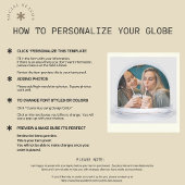 Pink Striped Bridesmaid Foto Vorschlag Confetti Schneekugeln