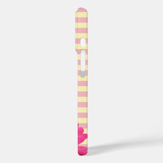 Pink Striped Gerber Daisy Casemate Device Case (Rückseite / Links)