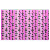 PINK STRIPED PERSONALISIERT GYMNASTICS FABRIC STOFF (Fat Quarter (45,7 x 55,9 cm))