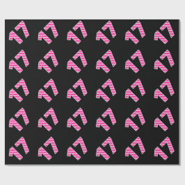 Pink Stripes 17 Event # (Geburtstag, Jahrestag) Geschenkpapier