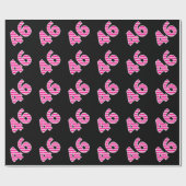 Pink Stripes 46 Event # (Geburtstag, Jahrestag) Geschenkpapier (Flach)