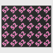 Pink Stripes 52 Event # (Geburtstag, Jahrestag) Geschenkpapier (Flach)