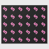 Pink Stripes 5 Event # (Geburtstag, Jahrestag) Geschenkpapier (Flach)