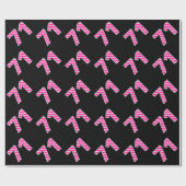 Pink Stripes 71 Event # (Geburtstag, Jahrestag) Geschenkpapier (Flach)