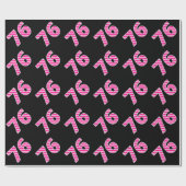Pink Stripes 76 Event # (Geburtstag, Jahrestag) Geschenkpapier (Flach)