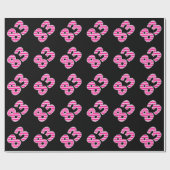 Pink Stripes 83 Event # (Geburtstag, Jahrestag) Geschenkpapier (Flach)