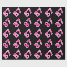 Pink Stripes 87 Event # (Geburtstag, Jahrestag) Geschenkpapier