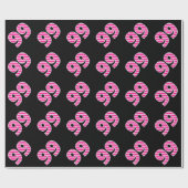 Pink Stripes 99 Event # (Geburtstag, Jahrestag) Geschenkpapier (Flach)