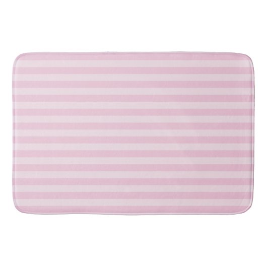 Pink Stripes Bath Mat Badematte (Vorderseite)
