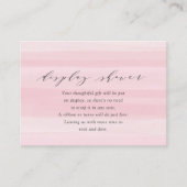 Pink Stripes Display Duschekarte Begleitkarte (Vorderseite)