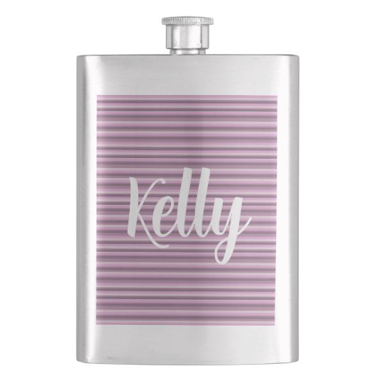 Pink stripes flachmann (Vorderseite)