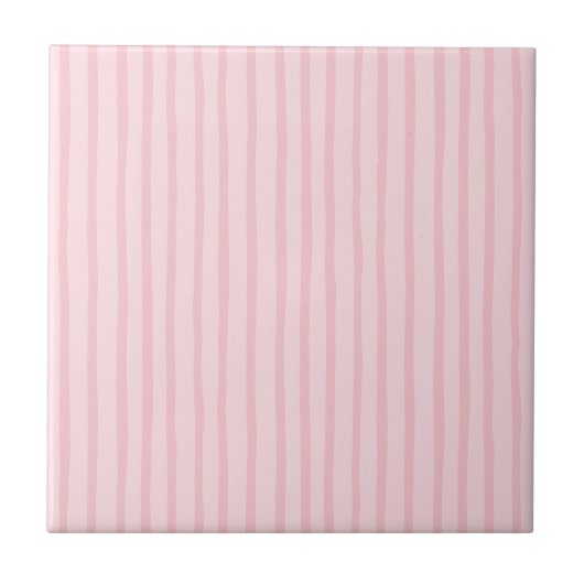 Pink Stripes Fliese (Vorderseite)