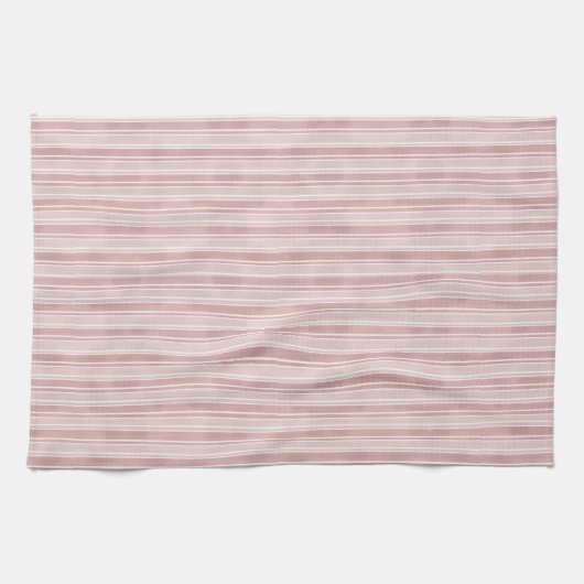 Pink Stripes Geschirrtuch (Horizontal)