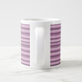 Pink stripes Jumbo-Tasse (Rückseite)