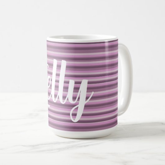 Pink stripes kaffeetasse (VorderseiteRechts)