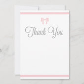 Pink Stripes mit Bow Danke (Vorderseite)