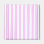 Pink Stripes on White Magnet (Vorne)