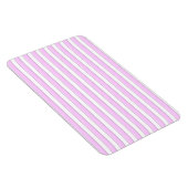 Pink Stripes on White Magnet (Rechte Seite)