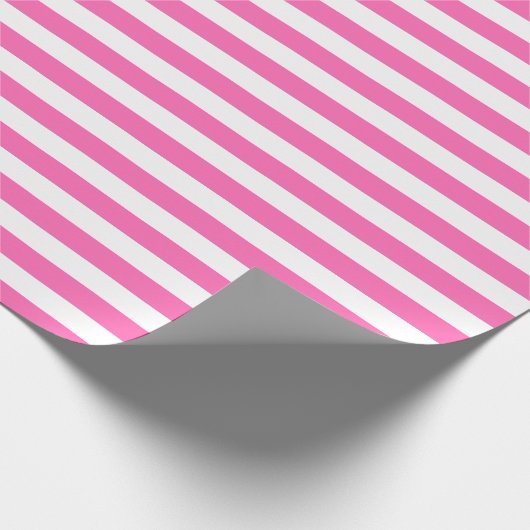 Pink Stripes Packpapier (Ecke)
