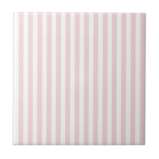 Pink Stripes Pattern Minimal Modern Spring Summer Fliese (Vorderseite)