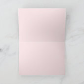 Pink Stripes Peonoral Danke Karte (Innenseite)