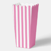 Pink Stripes Popcorn Gefälligkeitsbox Geschenkschachtel (Rückseite)