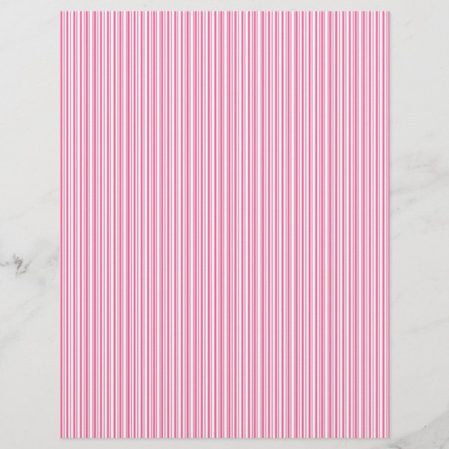 Pink Stripes-Scrapbook-Design (Vorderseite)