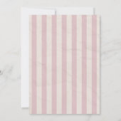 Pink Stripes Scrapbook Style Graduation Photo Ankündigung (Rückseite)