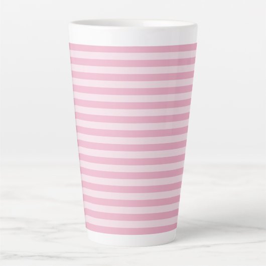 Pink Stripes Seamless Pattern Milchtasse (Vorderseite)