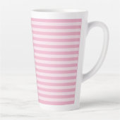 Pink Stripes Seamless Pattern Milchtasse (Rechts)