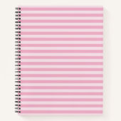 Pink Stripes Seamless Pattern Notizblock (Vorderseite)