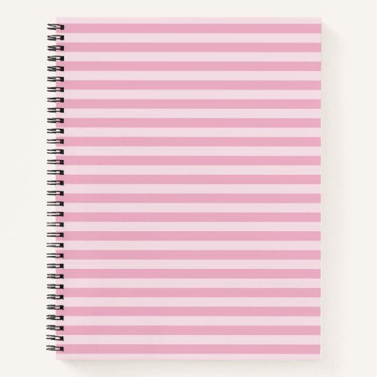 Pink Stripes Seamless Pattern Notizblock (Vorderseite)