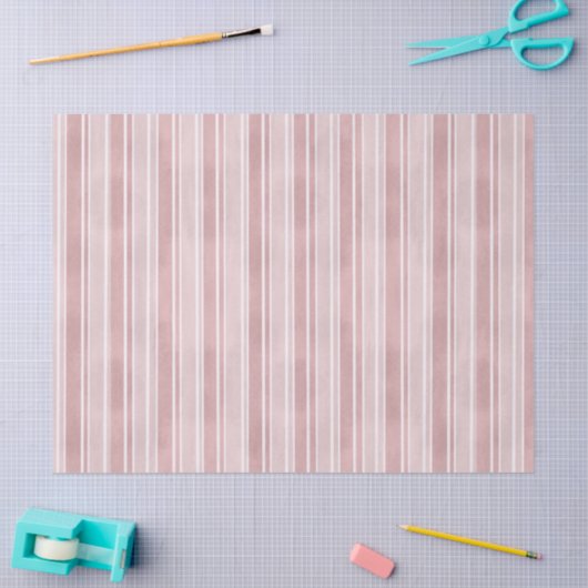 Pink Stripes Seidenpapier (Basteln)