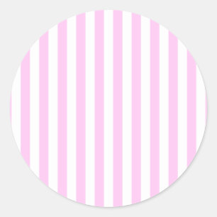Pink Stripes, Stripes, Striped Pattern, Lines Runder Aufkleber