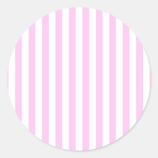 Pink Stripes, Stripes, Striped Pattern, Lines Runder Aufkleber (Vorderseite)