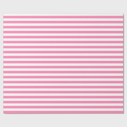 Pink Stripes Wrapper Geschenkpapier (Flach)