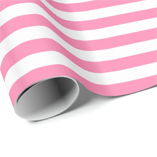 Pink Stripes Wrapper Geschenkpapier (Rolleneckpunkt)