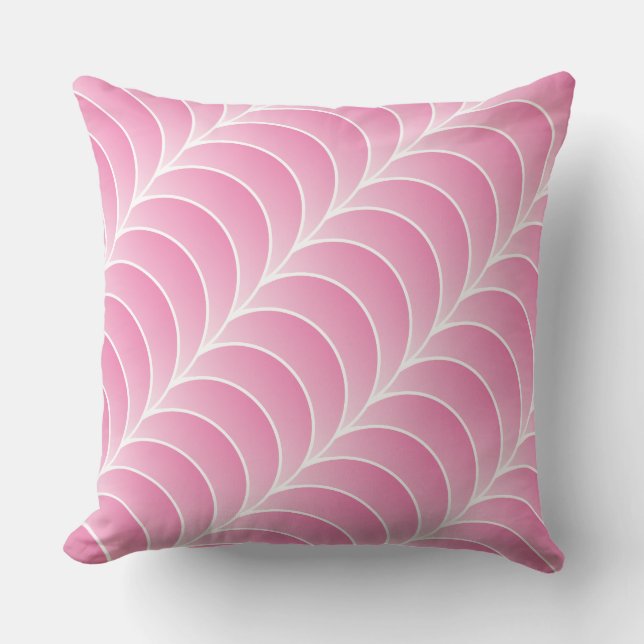 pink strips throw pillow kissen (Vorderseite)
