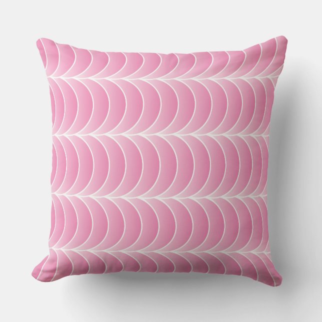 pink strips throw pillow kissen (Vorderseite)