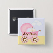 Pink Stroller Kinderdusche Button (Vorne & Hinten)