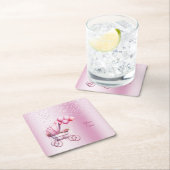 Pink Stroller Paper Untersetzer (Vor Ort)