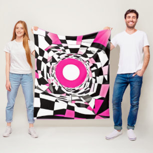 Pink-Strudel: Ein Schachbrettabstieg Fleecedecke
