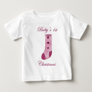 Pink Strumpf Baby's 1. Weihnachten Baby T-shirt
