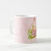 Pink Succulents Terrarium Kaffeetasse (Vorderseite Links)