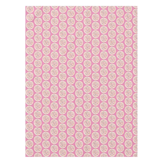 Pink Sugar Cookie Sprinkles Erdbeeren Zuckerguss Tischdecke (Vorderseite)