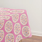 Pink Sugar Cookie Sprinkles Erdbeeren Zuckerguss Tischdecke (Beispiel)