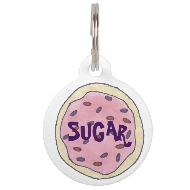 Pink Sugar Cookie Sprinkles Feinschmecker Pet Dog  Tiermarke (Vorderseite)