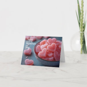 Pink Sugar Hört in einem Bowl Valentin Gruß Karte