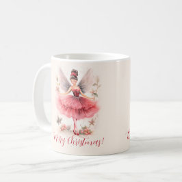 Pink Sugar Plum Fairy Script Weihnachtszeit Tasse