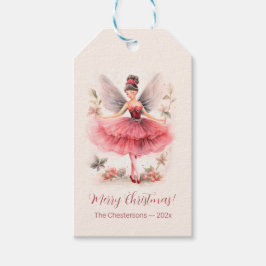 Pink Sugar Plum Fairy Vintage Weihnachtsgeschenk T Geschenkanhänger